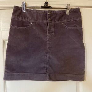 Athleta Purple Corduroy Skirt